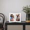 Americanflat Tri-Folding Picture Frame - Displays Two Photos at Once - Double Hinged Picture Frame - Shatter Resistant Glass - Tabletop Display Picture Frame - Black